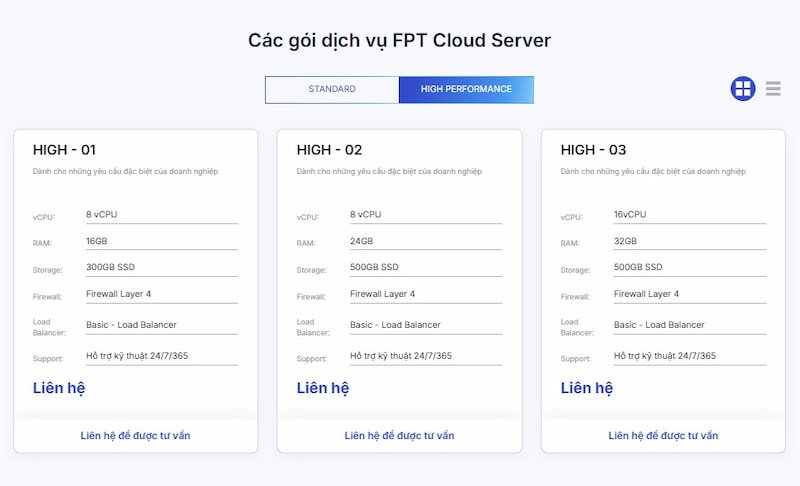 FPT Smart Cloud cung cấp các gói dịch vụ cho thuê cloud server giá tốt, hiệu suất cao 