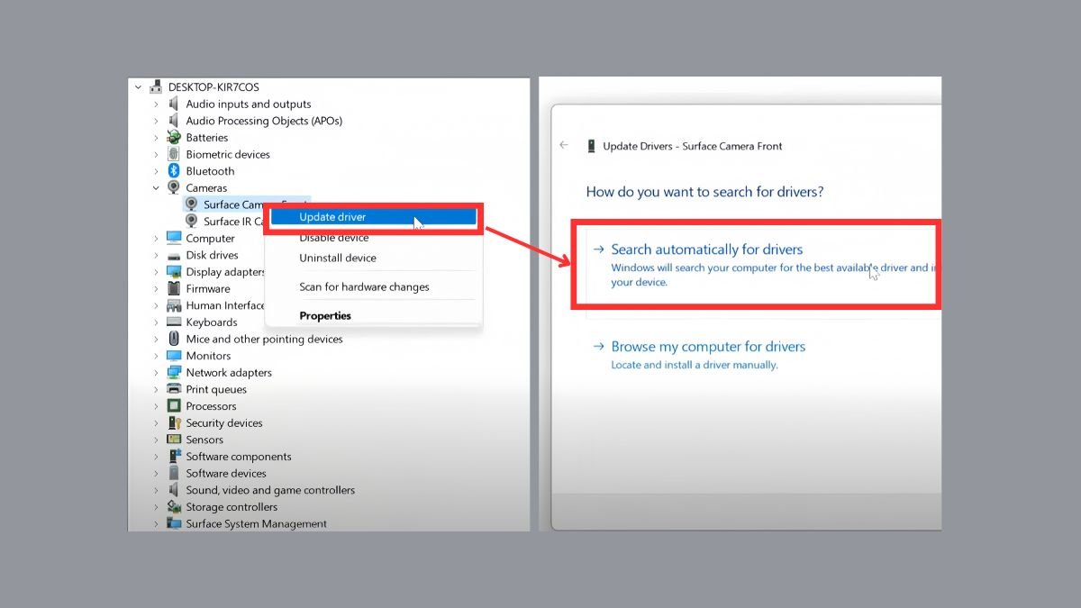 Cập nhật driver tự động