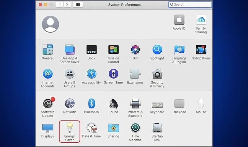 Chọn Schedule trong Energy Saver để tự động tắt máy MacBook