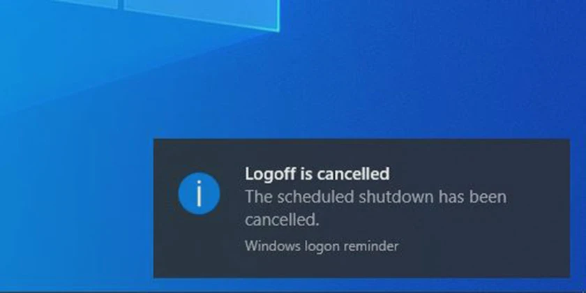 Hủy lệnh tự động tắt máy tính qua công cụ Run