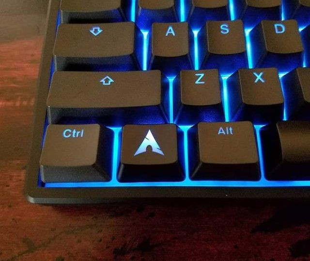 Hình ảnh đẹp về bàn phím cơ với keycap màu xanh và hồng