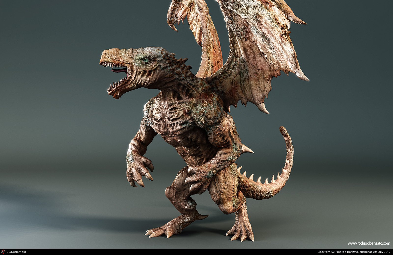 Hình ảnh model rồng 3D chi tiết