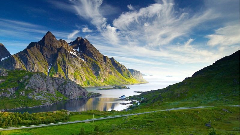 Hình nền 3D thác nước hùng vĩ 4K cho desktop