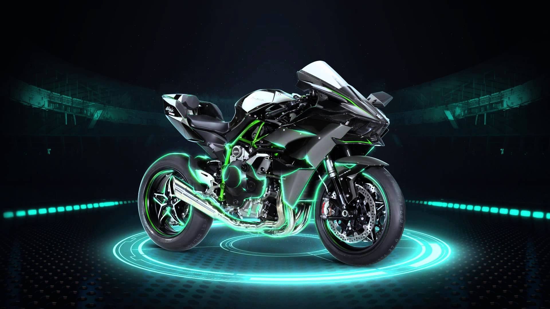 Hình nền máy tính xe moto 3D ấn tượng
