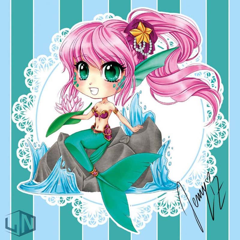 Hình nền anime 3D cung Song Ngư mơ mộng, lãng mạn