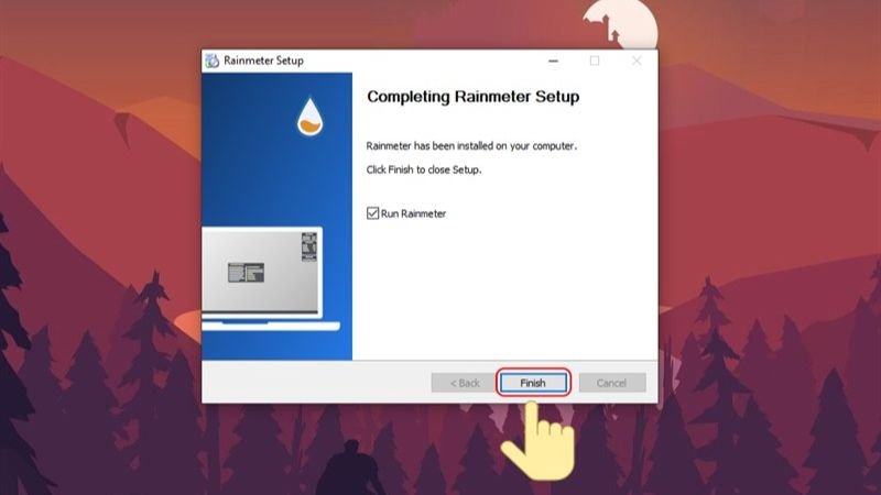 Cài đặt ứng dụng Rainmeter trên Windows