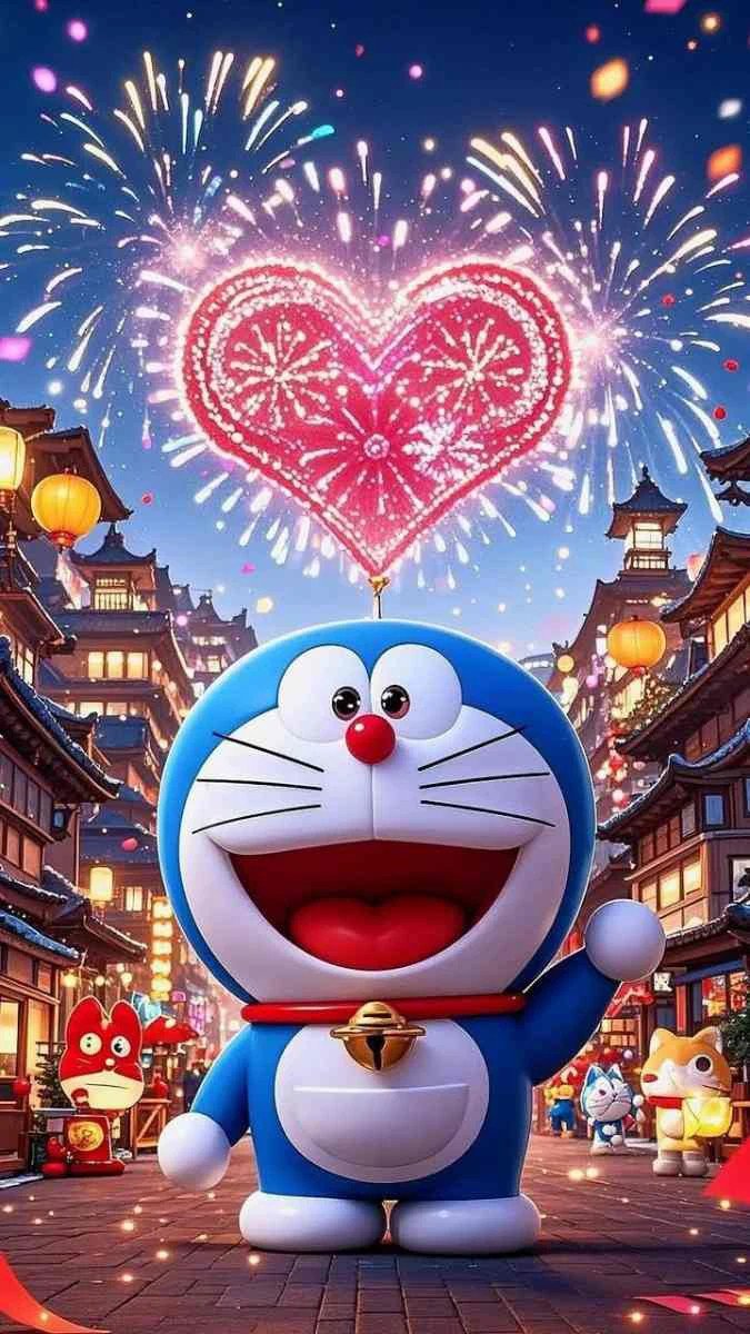 Hình nền Doremon cute 3D, đẹp