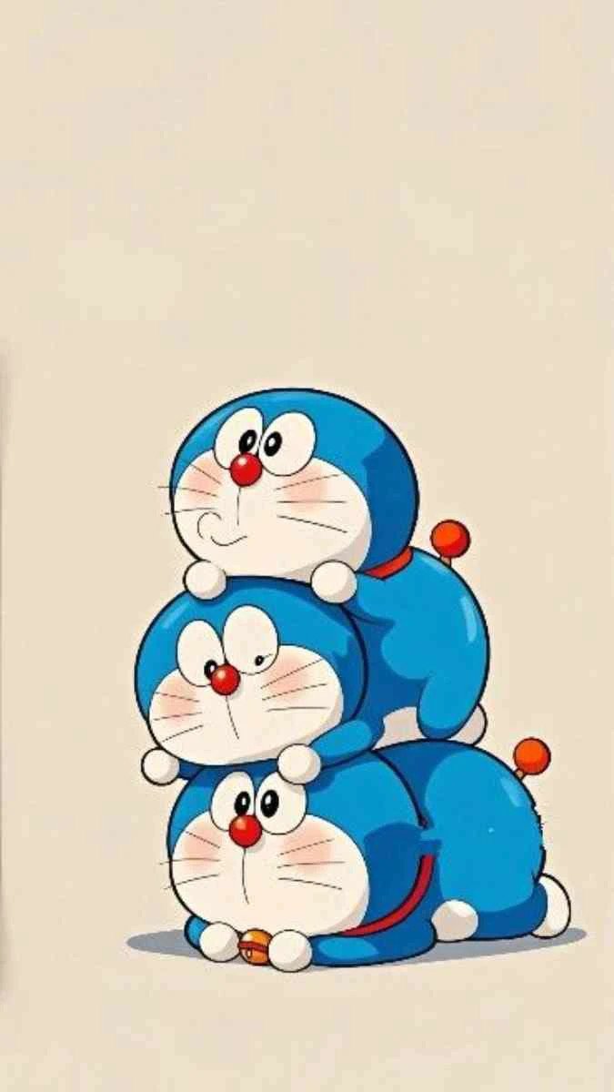 Hình nền Doremon cute phô mai que đẹp