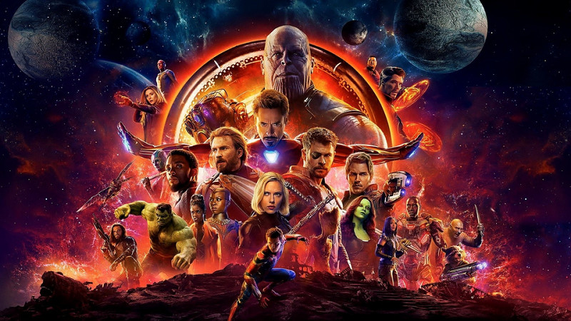 Hình nền máy tính 4K chủ đề Avengers với các siêu anh hùng