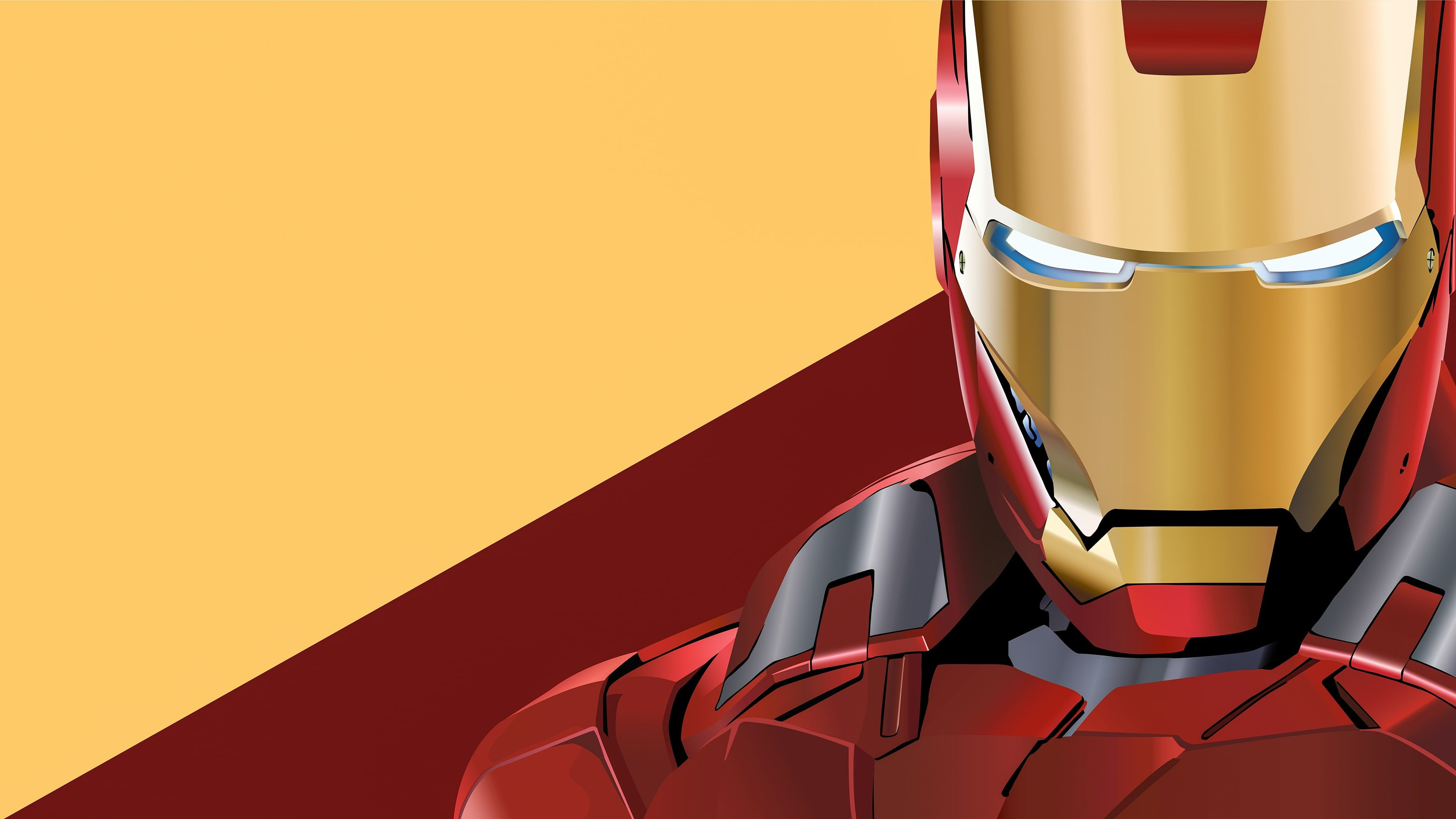 Hình nền máy tính 4K Iron Man dạng fan art độc đáo