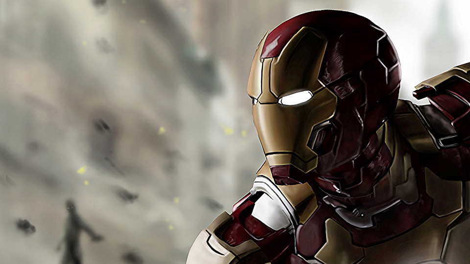 Hình nền máy tính 4K Iron Man sắc nét cho màn hình Chromebook