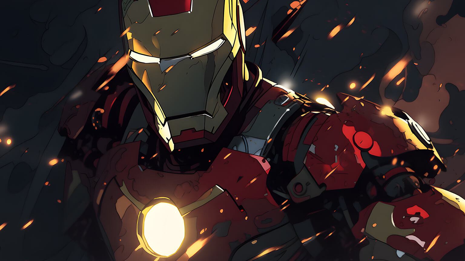 Hình nền máy tính 4K Iron Man trong vũ trụ Marvel