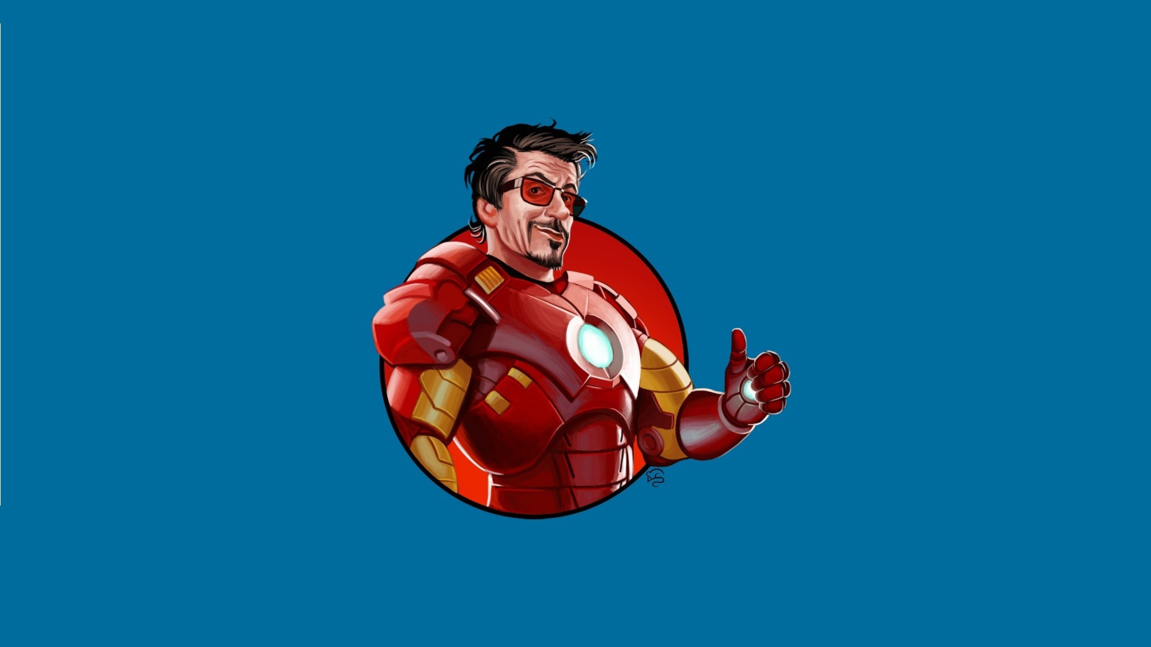 Hình nền máy tính 4K Iron Man và Tony Stark cho desktop
