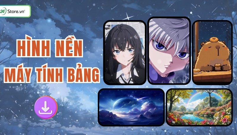 Hình nền máy tính bảng phong cách tối giản