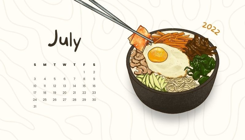 Hình nền máy tính độc đáo lịch tháng