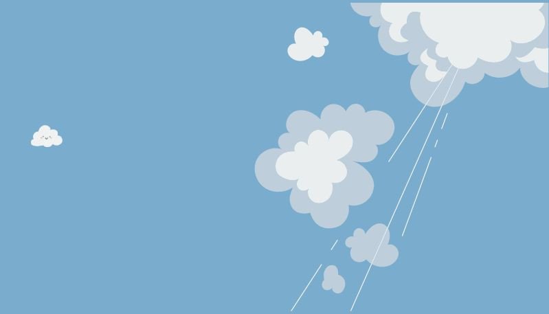 Hình nền máy tính độc đáo mây và núi