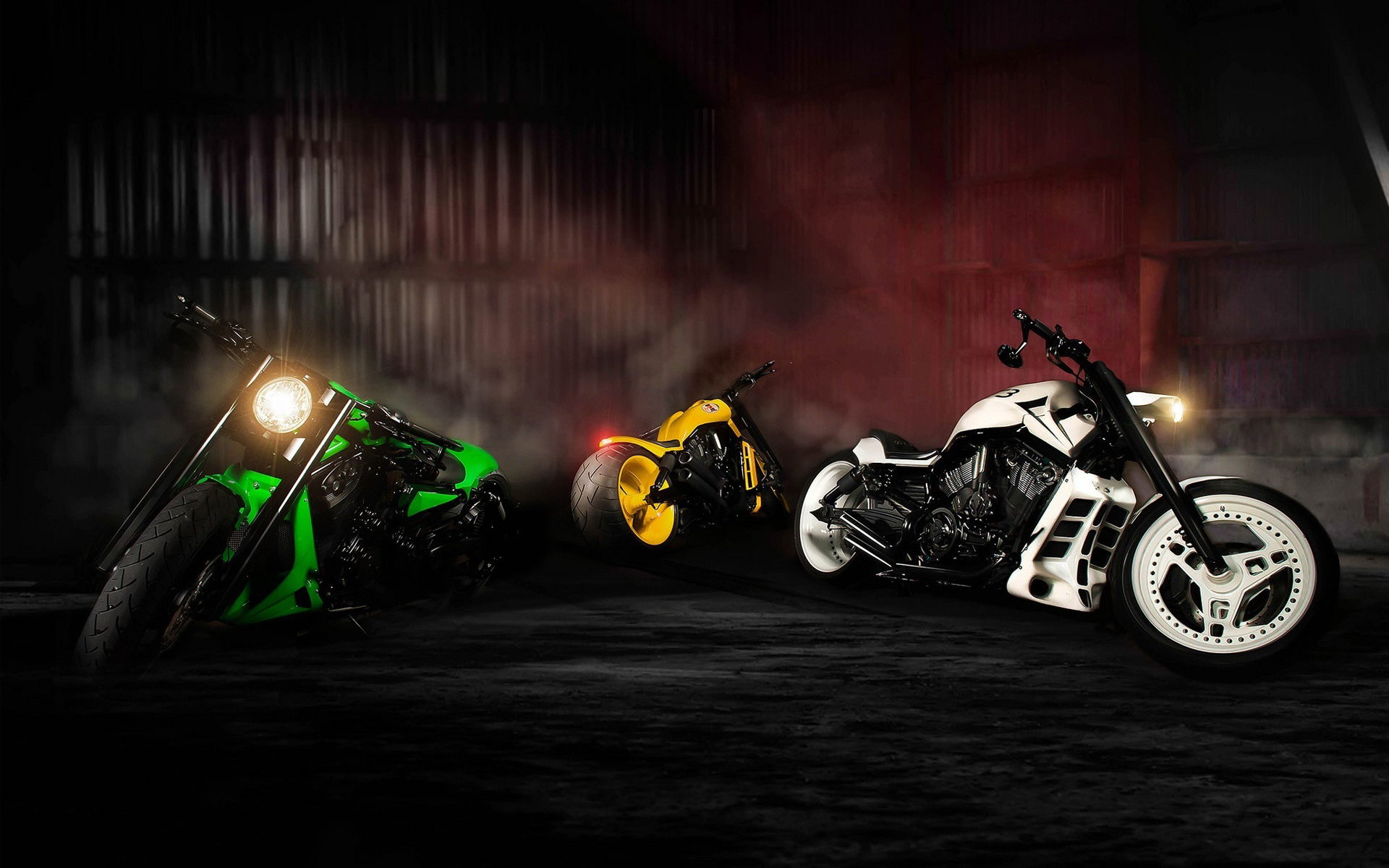 Hình nền máy tính moto 3D kích thước lớn
