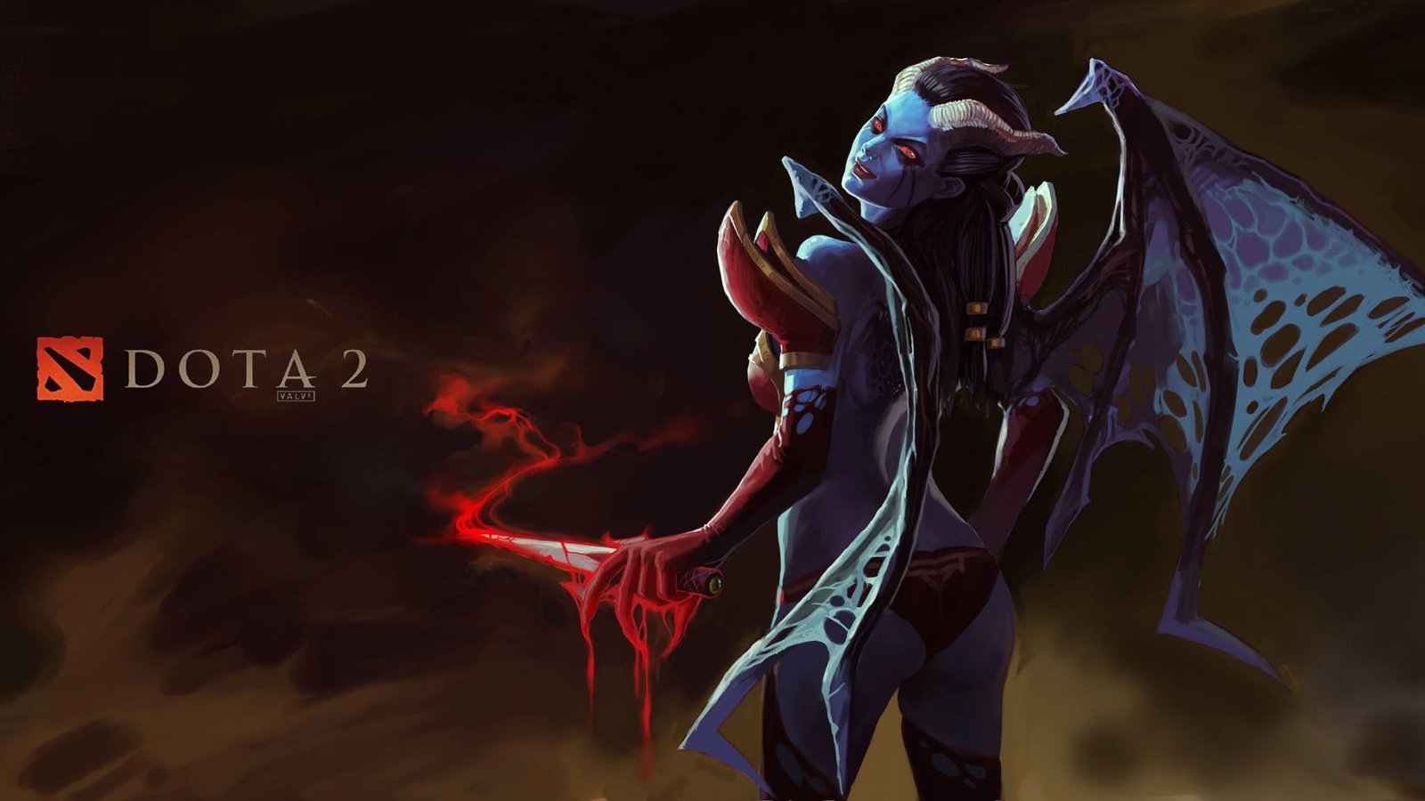 Hình nền Queen of Pain Dota 2 cho desktop