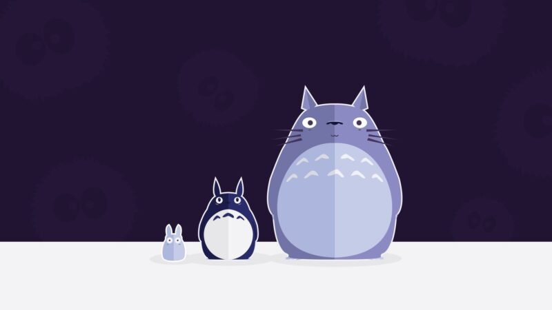 Hình nền Totoro lặng lẽ, bình yên cho máy tính