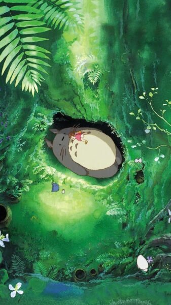Hình nền Totoro trong rừng cho máy tính