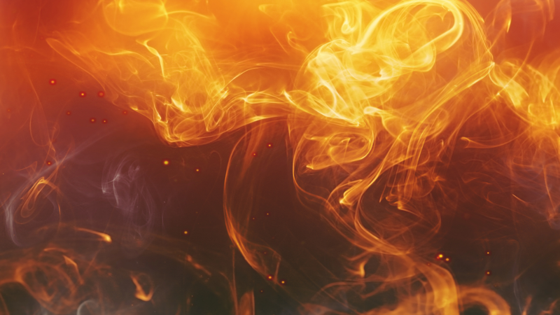 Hình nền máy tính sắc nét bàn tay ngọn lửa nghệ thuật