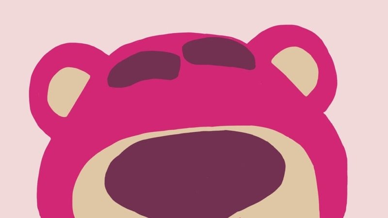 Hình nền máy tính dễ thương gấu dâu Lotso đáng yêu