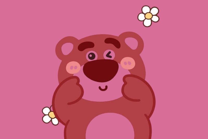 Hình nền máy tính dễ thương Lotso tinh nghịch