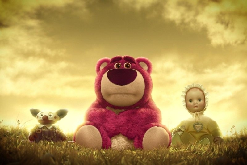 Hình nền máy tính dễ thương Lotso mỉm cười