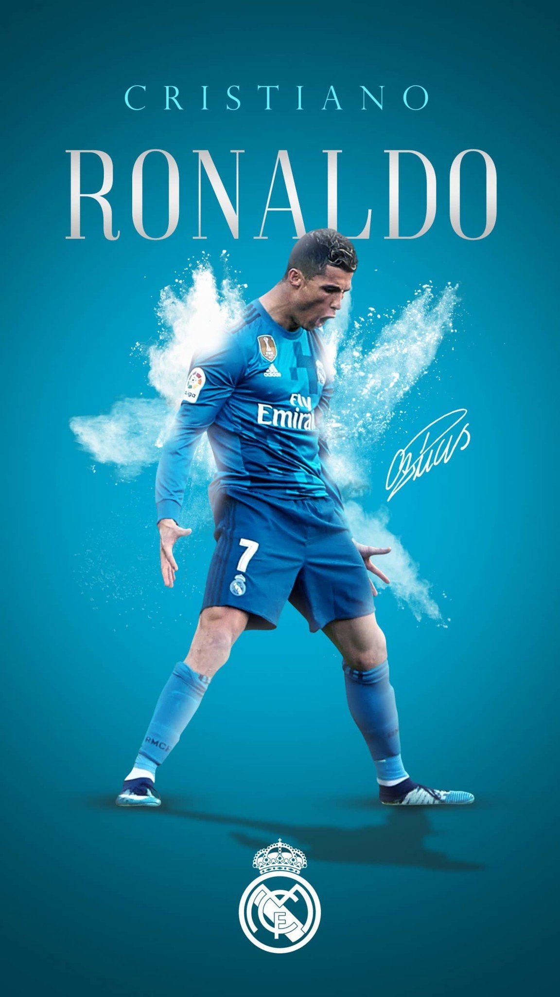 Hình ảnh Ronaldo trên sân tập, hình nền 4K