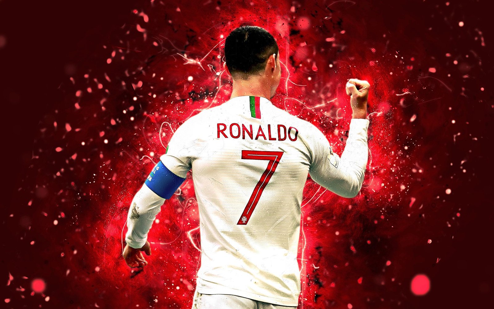 Hình nền Ronaldo CR7 phong cách trừu tượng 4K
