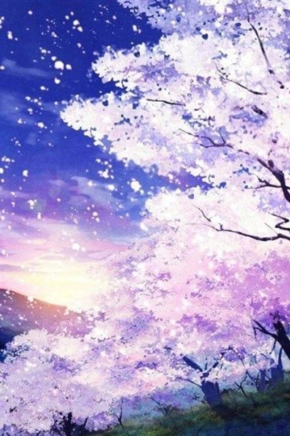 Hoa đào rơi nhẹ trong gió Anime