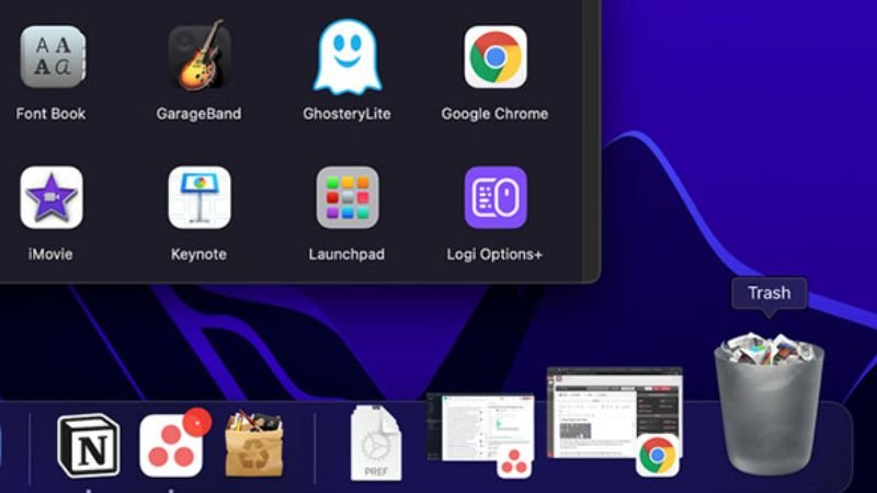 Tìm Google Drive trong danh sách ứng dụng macOS