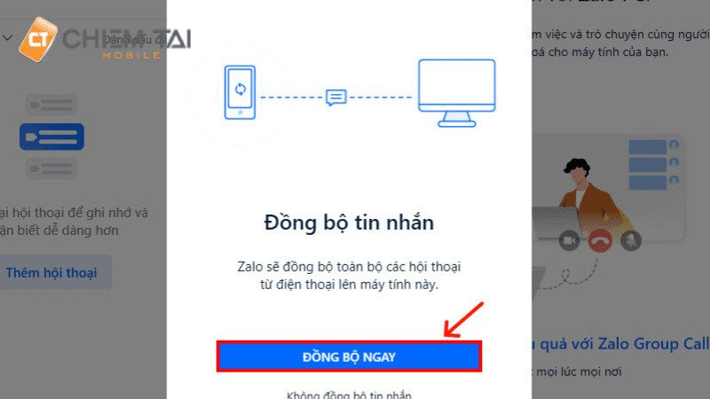 Hướng dẫn đồng bộ và tải tin nhắn Zalo về máy tính