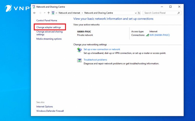 Hướng dẫn thay đổi cài đặt mạng trên Windows