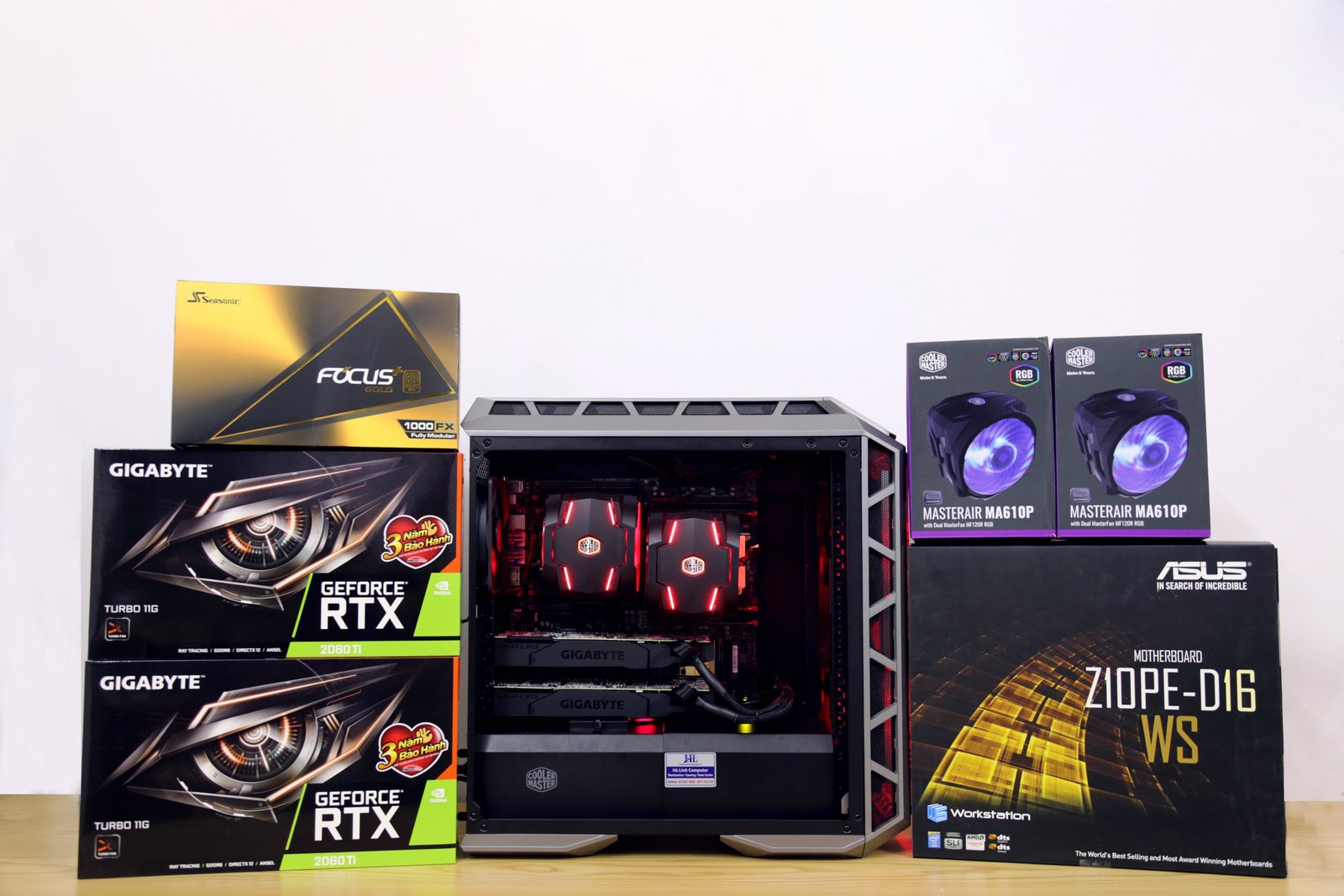 Linh kiện PC workstation bên trong máy tính