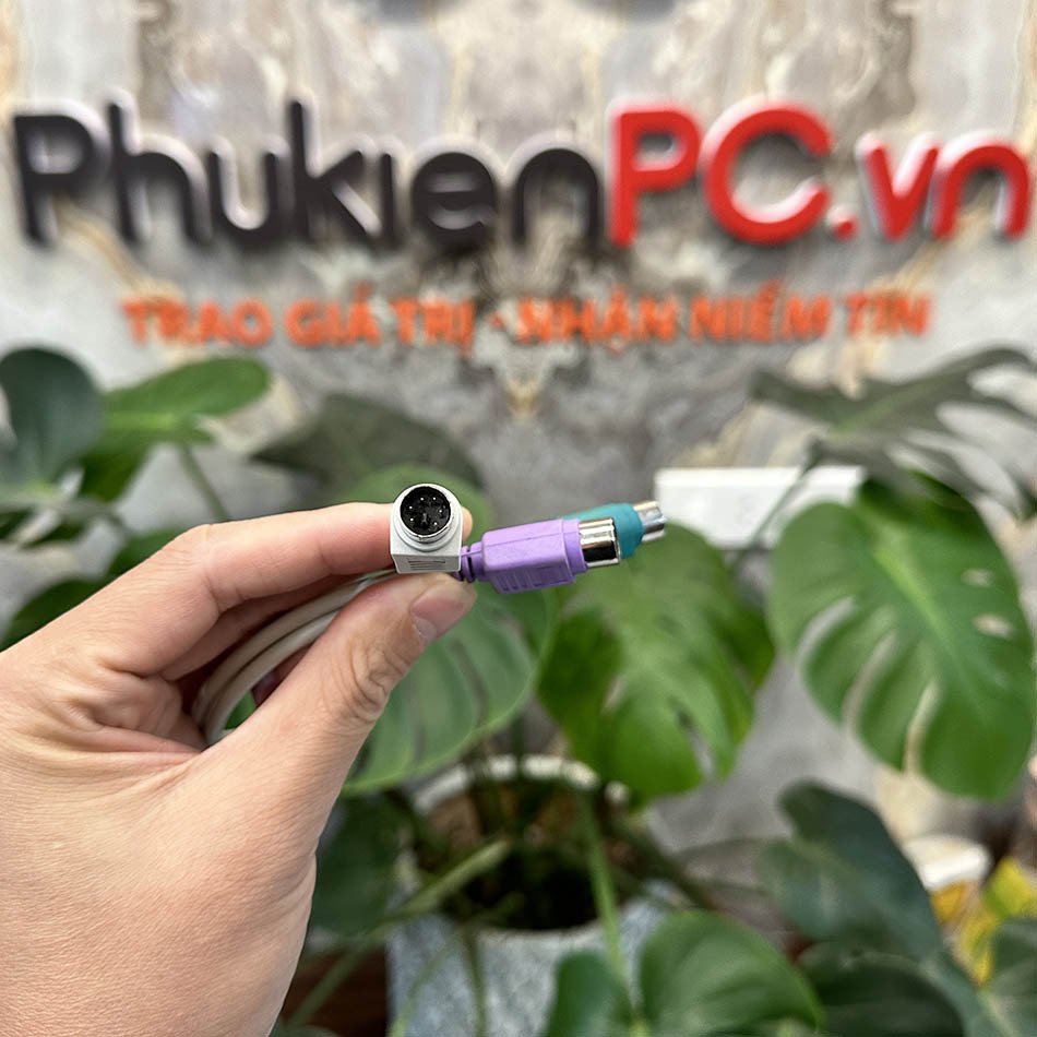Kết nối 1 bàn phím 2 máy tính qua cáp chia PS2 chuyên dụng