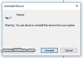 Xác nhận gỡ bỏ thiết bị USB khỏi hệ thống