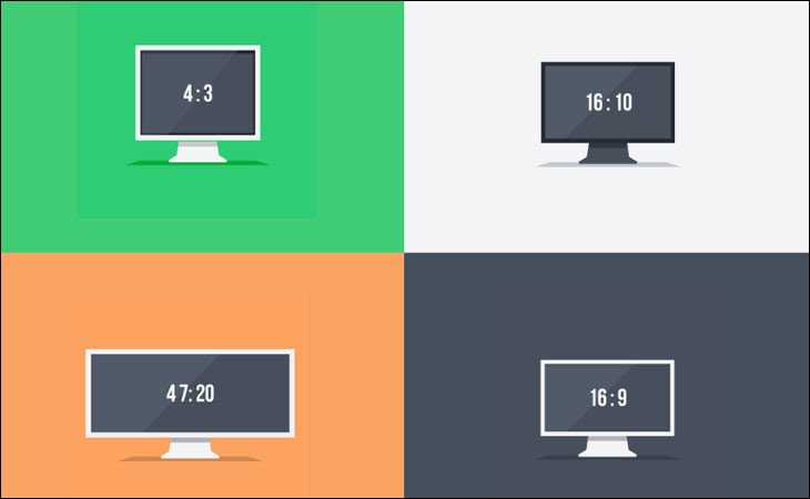 Kích thước càng lớn thì tỷ lệ màn hình máy tính sẽ càng tăng
