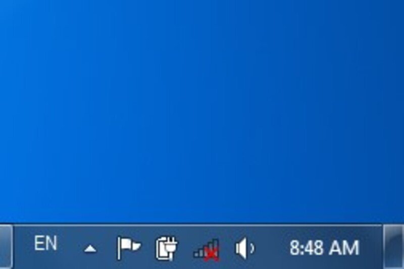 Kiểm tra biểu tượng Wi-Fi trên thanh taskbar