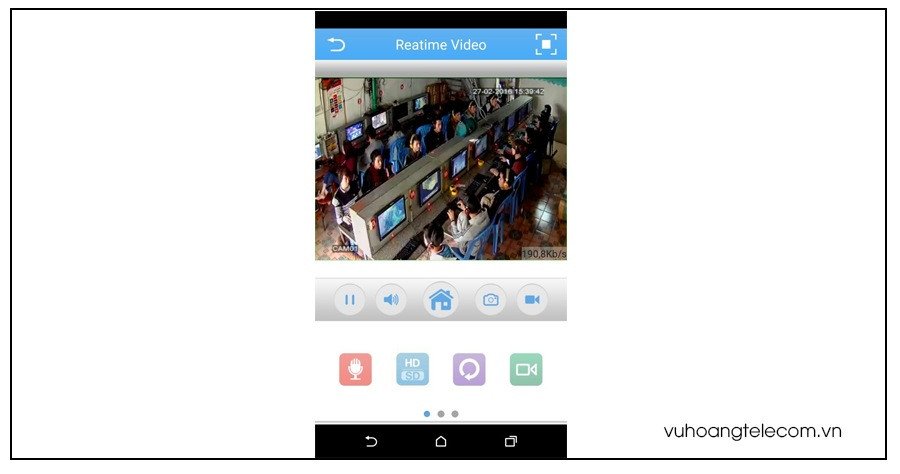 Lưu thông tin thiết bị camera