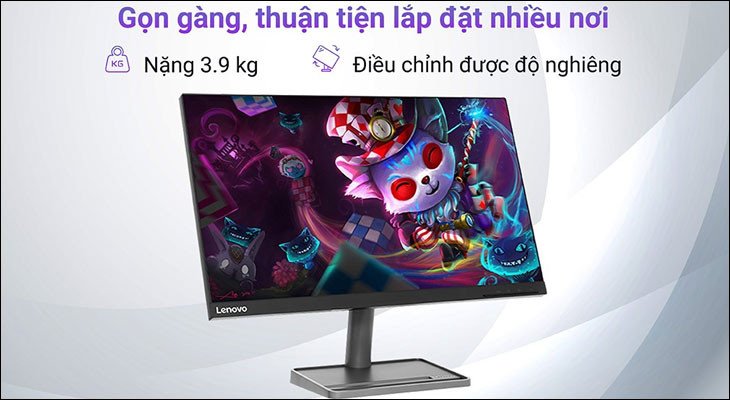 Màn hình máy tính 23.8 inch nhỏ gọn, dễ lắp đặt