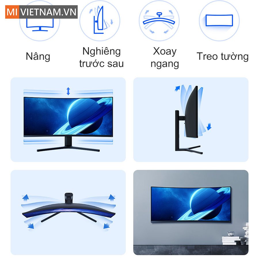 Chân đế đa năng của màn hình máy tính cong Xiaomi 34 inch