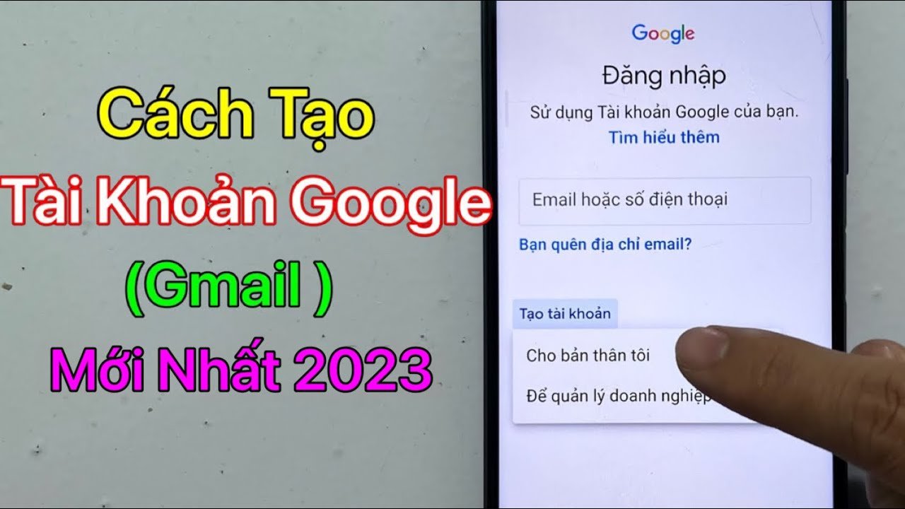 Hướng Dẫn Cách Tạo Tài Khoản Google Trên Máy Tính Chi Tiết