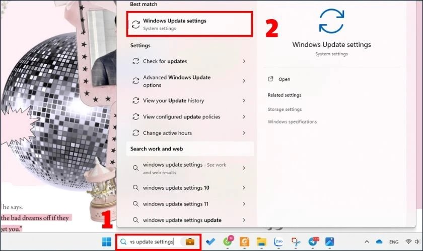 Kiểm tra cài đặt Windows Update khi máy tính bị chậm và đơ