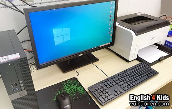 Cấu tạo máy tính để bàn với các thành phần rời