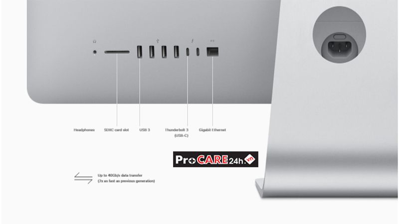 Các cổng kết nối đa dạng của máy tính để bàn Apple cũ