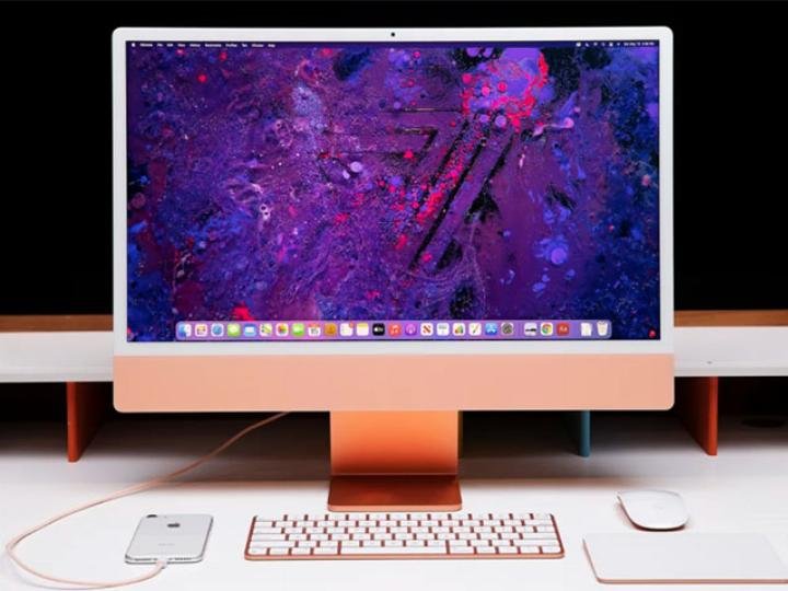 Máy tính để bàn iMac 24 inch M1, một ví dụ về cấu hình máy tính tối ưu cho trải nghiệm người dùng hiện đại.
