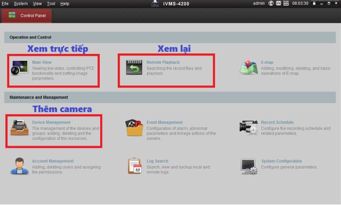 Mở phần mềm iVMS-4200 và chọn Remote Playback