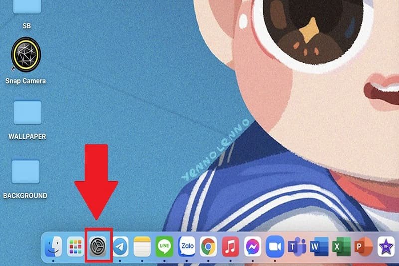 Mở System Preferences để bật Bluetooth trên Macbook