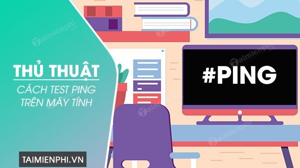 Người dùng đang kiểm tra ping trên máy tính bằng Command Prompt